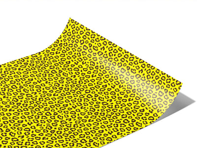 Yellow Leopard Vinyl Wraps~Rwraps Series 914 Digitally Printed Vinyl Wrap~1