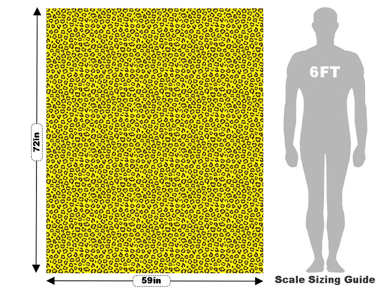 Yellow Leopard Vehicle Wrap Scale~Rwraps Series 914 Yellow Leopard Measurements~2