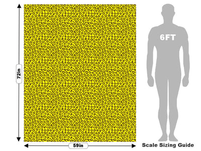 Yellow Leopard Vehicle Wrap Scale~Rwraps Series 914 Yellow Leopard Measurements~2