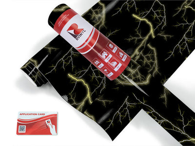 yellow lightning lightning Craft Vinyl Roll