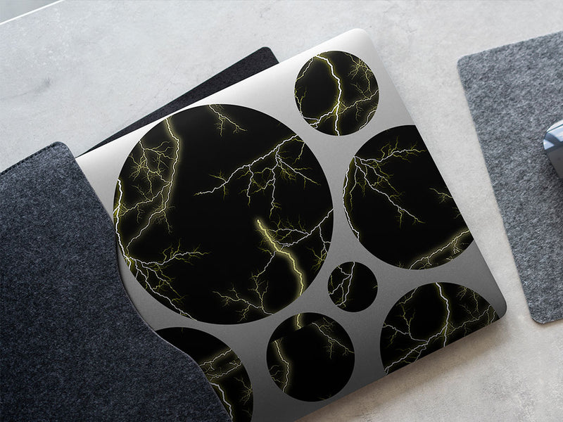 yellow lightning lightning DIY Laptop Stickers