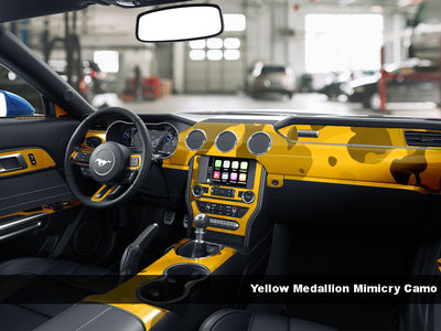 Yellow Medallion Mimicry Camo Dash Kit Finish