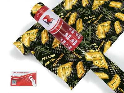 yellow metal bling Craft Vinyl Roll