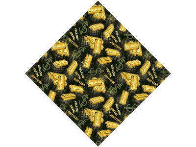 Yellow Metal Bling Vinyl Wrap Pattern