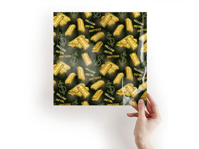 yellow metal bling Craft Sheets