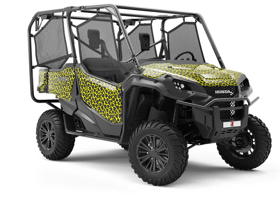 Yellow Panther Utility Vehicle Vinyl Wrap