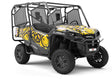 Yellow Peace Graffiti Utility Vehicle Vinyl Wrap