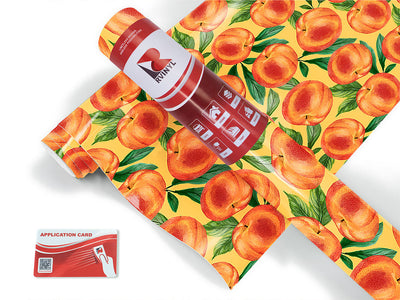 yellow peachy keen fruit Craft Vinyl Roll