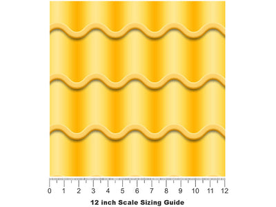 Yellow Tile Vinyl Film Pattern Size 12 inch Scale~Rwraps Yellow Tile Sizing Chart~3
