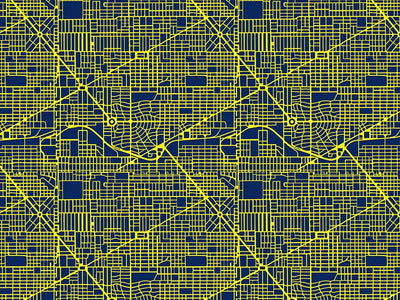 Yellow Streets Cityscape Vinyl Wrap Pattern~Rwraps Series 914 Digitally Printed Vinyl Wrap~0