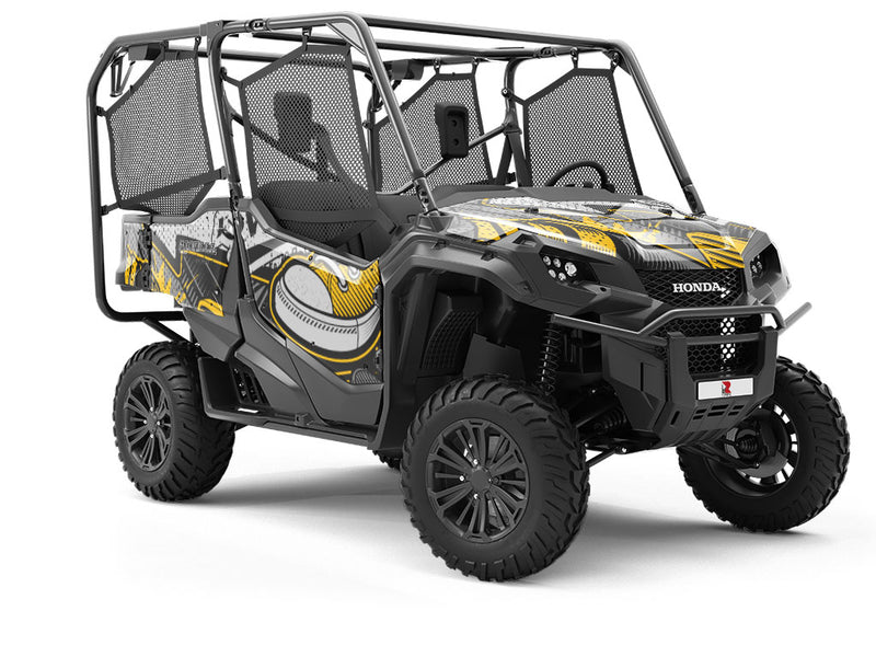 Yellow Tag Graffiti Utility Vehicle Vinyl Wrap