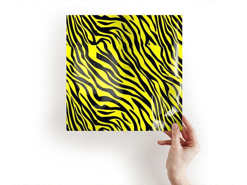 yellow tiger animal print Craft Sheets