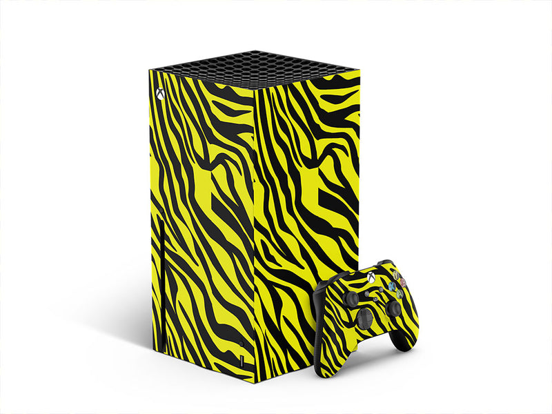 yellow tiger animal print XBOX DIY Decal