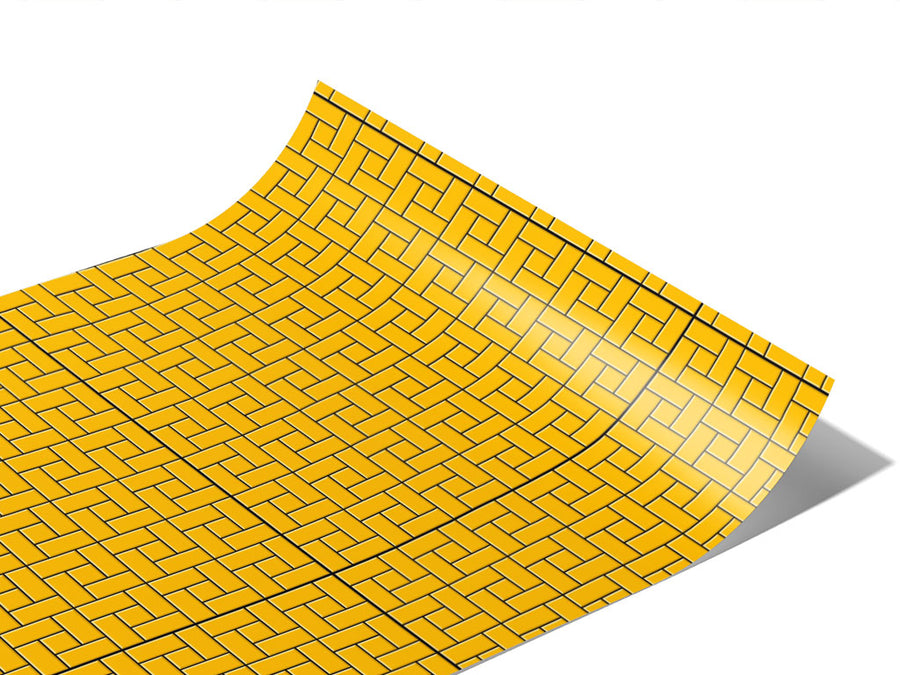 Yellow  Brick Vinyl Wraps~Rwraps Series 914 Digitally Printed Vinyl Wrap~1