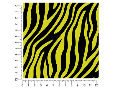 yellow zebra animal print 1ft x 1ft Craft Sheets