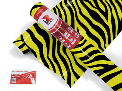 yellow zebra animal print Craft Vinyl Roll