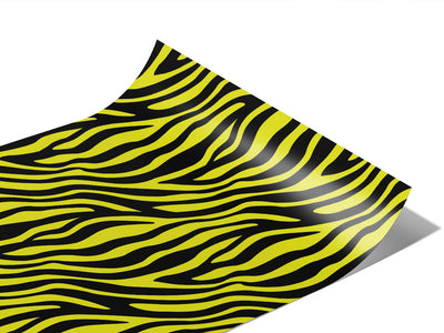 Yellow Zebra Vinyl Wraps~Rwraps Series 914 Digitally Printed Vinyl Wrap~1