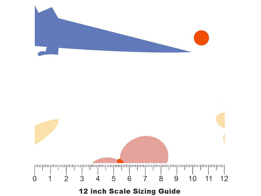 Yellowhammer State Americana Vinyl Film Pattern Size 12 inch Scale~Rwraps Yellowhammer State Americana Sizing Chart~3