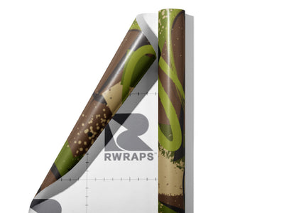 Yes Sir Abstract Wrap Film Sheets~Rwraps Series 914 Yes Sir Abstract Scrolled Sheet~3