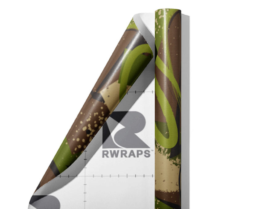 Yes Sir Abstract Wrap Film Sheets~Rwraps Series 914 Yes Sir Abstract Scrolled Sheet~3