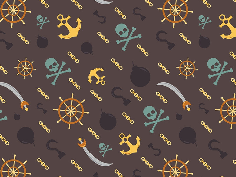 Yoho Yoho Pirate Vinyl Wrap Pattern~Rwraps Series 914 Digitally Printed Vinyl Wrap~0