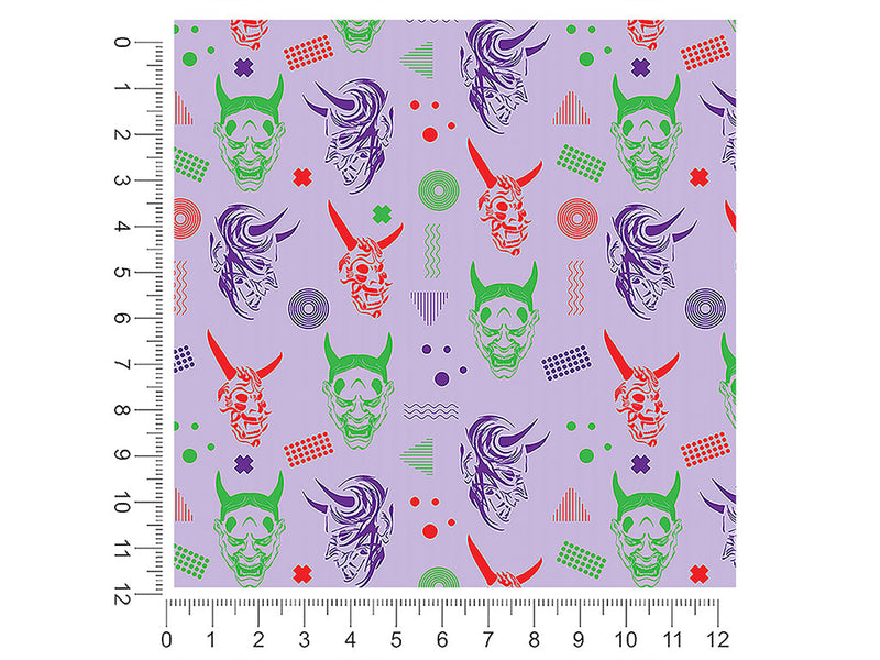 yokai masks halloween 1ft x 1ft Craft Sheets