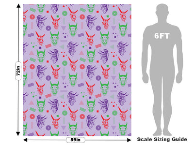 Yokai Masks Halloween Vehicle Wrap Scale~Rwraps Series 914 Yokai Masks Halloween Measurements~1