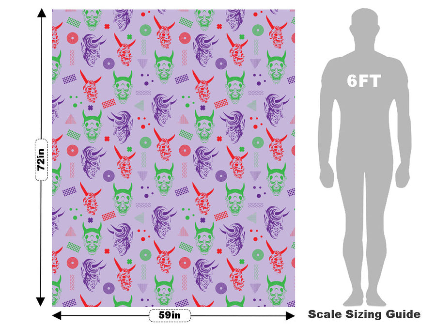 Yokai Masks Halloween Vehicle Wrap Scale~Rwraps Series 914 Yokai Masks Halloween Measurements~1