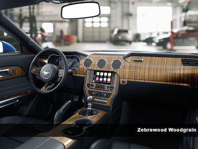 ford mustang 2015-2023 Zebra Wood Dash Kit Finish