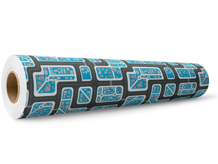 Zero Traffic Cityscape Wrap Film Wholesale Roll~Rwraps Series 914 Digitally Printed Vinyl Roll~5