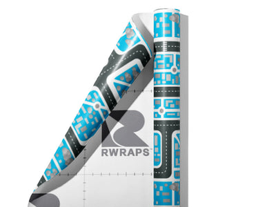 Zero Traffic Cityscape Wrap Film Sheets~Rwraps Series 914 Zero Traffic Cityscape Scrolled Sheet~4