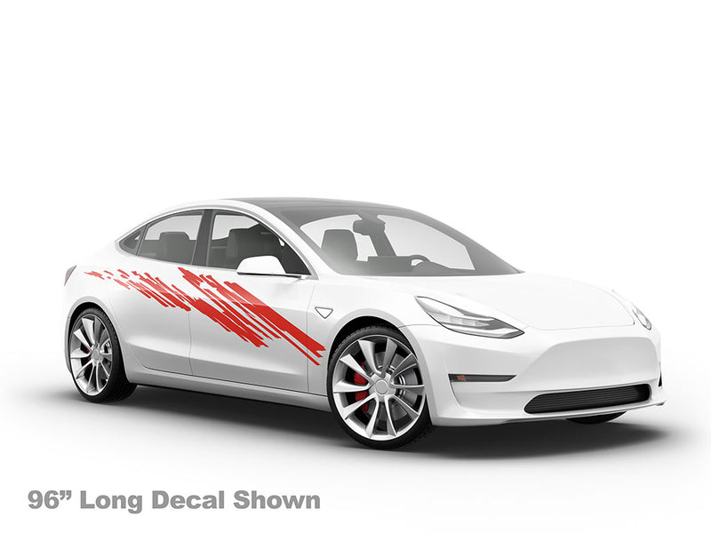 Zig Zag Car Sticker Body Graphic