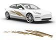 3M Gold Zig Zag Body Graphic~Full Side Auto Decal Kit~0