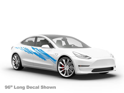 Zig Zag Car Sticker Body Graphic