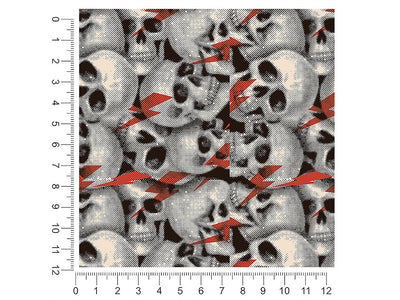 ziggy skulldust skull and bones 1ft x 1ft Craft Sheets