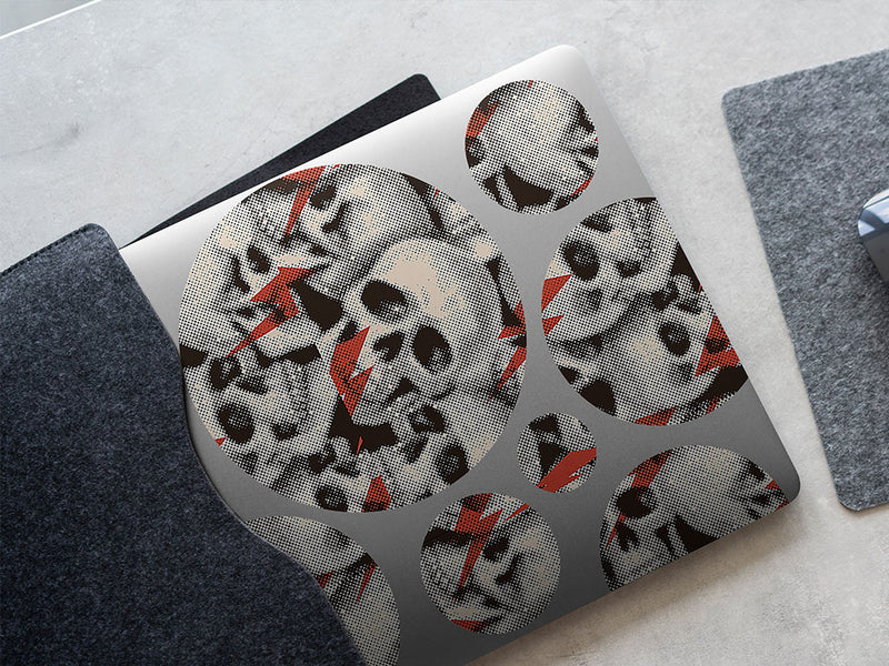 ziggy skulldust skull and bones DIY Laptop Stickers