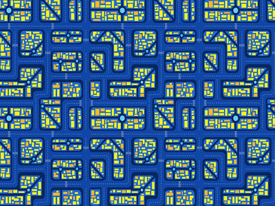 Zigzagging Roads Cityscape Vinyl Wrap Pattern~Rwraps Series 914 Digitally Printed Vinyl Wrap~0