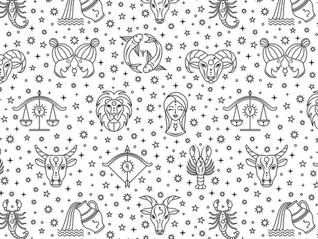 Zodiac Representatives Astrology Vinyl Wrap Pattern~Rwraps Series 914 Digitally Printed Vinyl Wrap~0