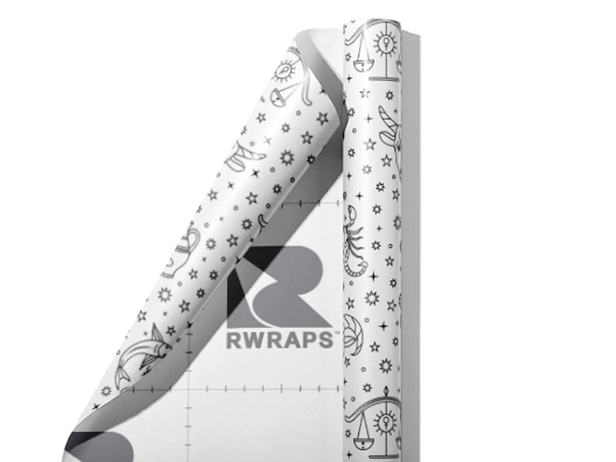 Zodiac Representatives Astrology Wrap Film Sheets~Rwraps Series 914 Zodiac Representatives Astrology Scrolled Sheet~3