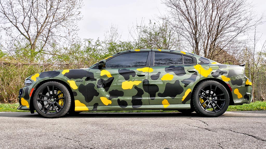 Yellow Camouflage Wrap Films