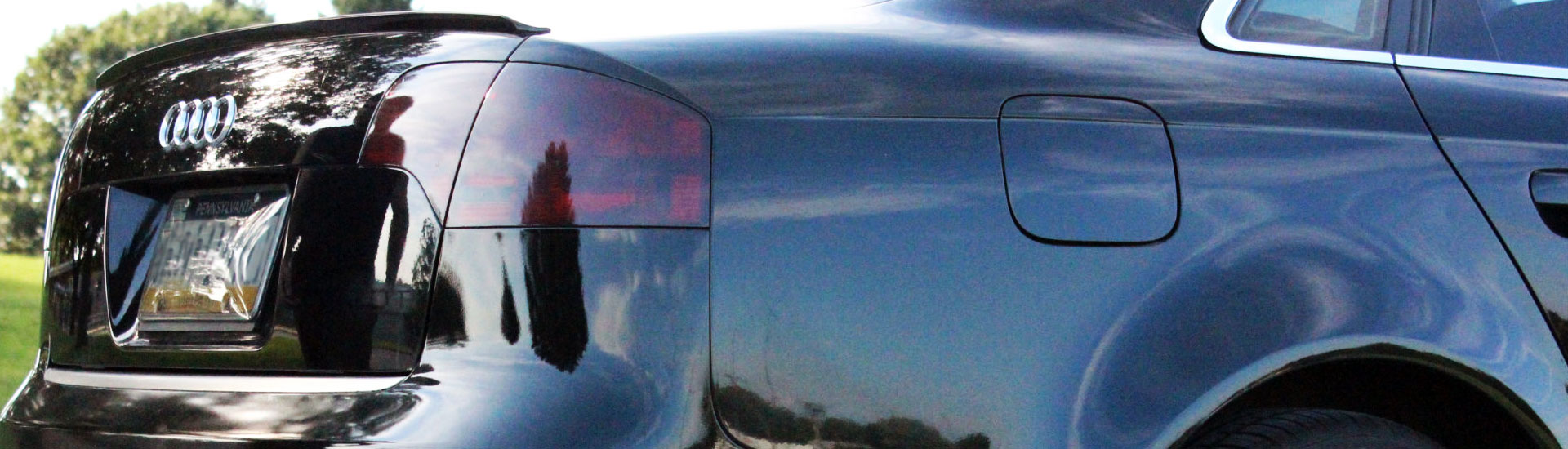 Blackout Smoke Rtint Tail Light Tint Film Covers for Audi S3 2015-2017 