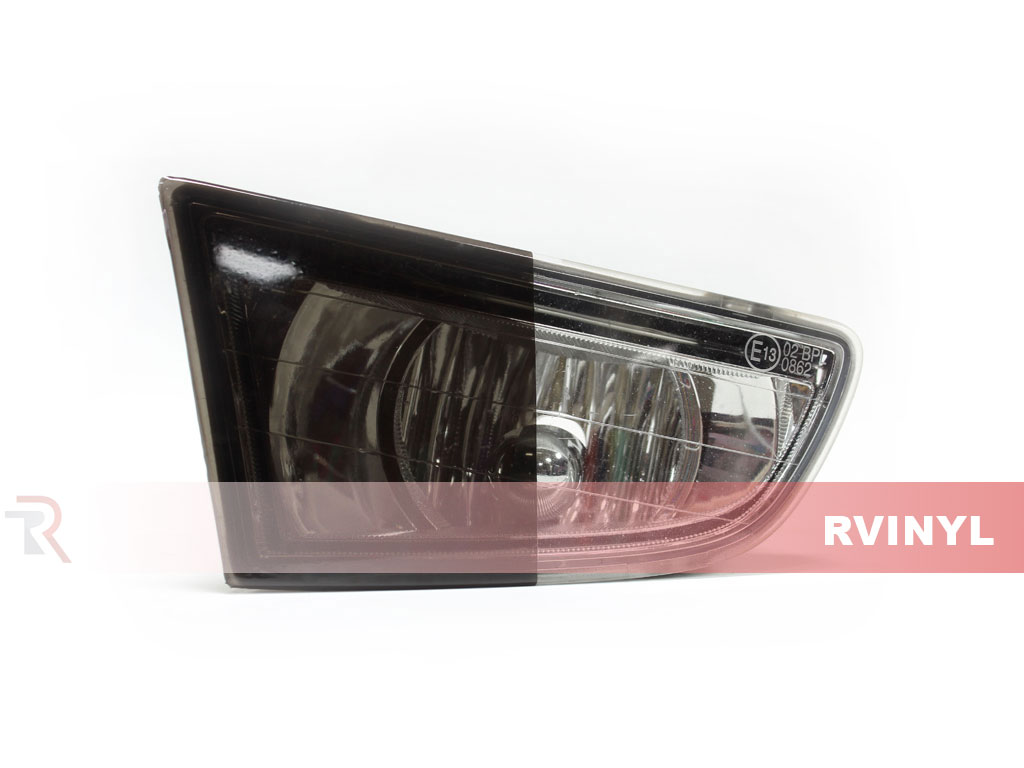 Rvinyl Rtint Headlight Tint Covers Compatible with Maserati Ghibli 2014-2020 Blackout Smoke