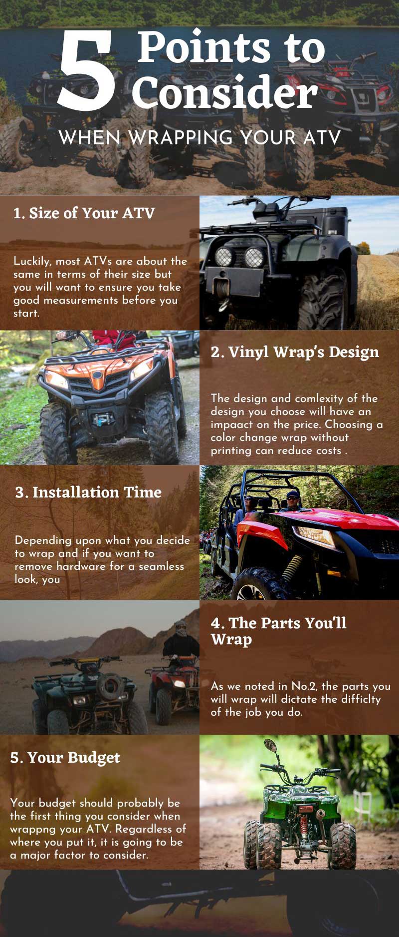 5 Points to Consider for Your ATV Wrap