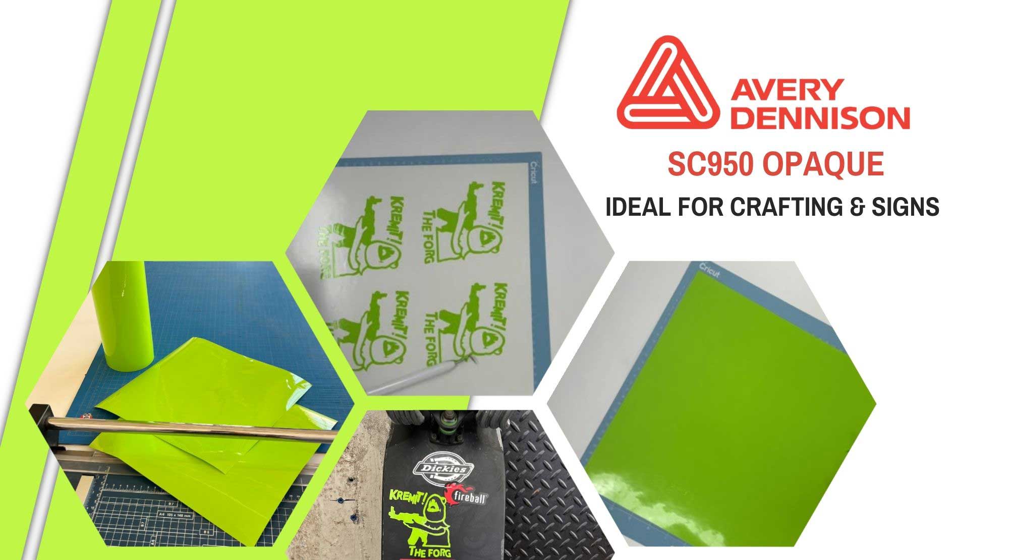 DIY Cricut Decal with Avery Dennison SC950 Lime Green