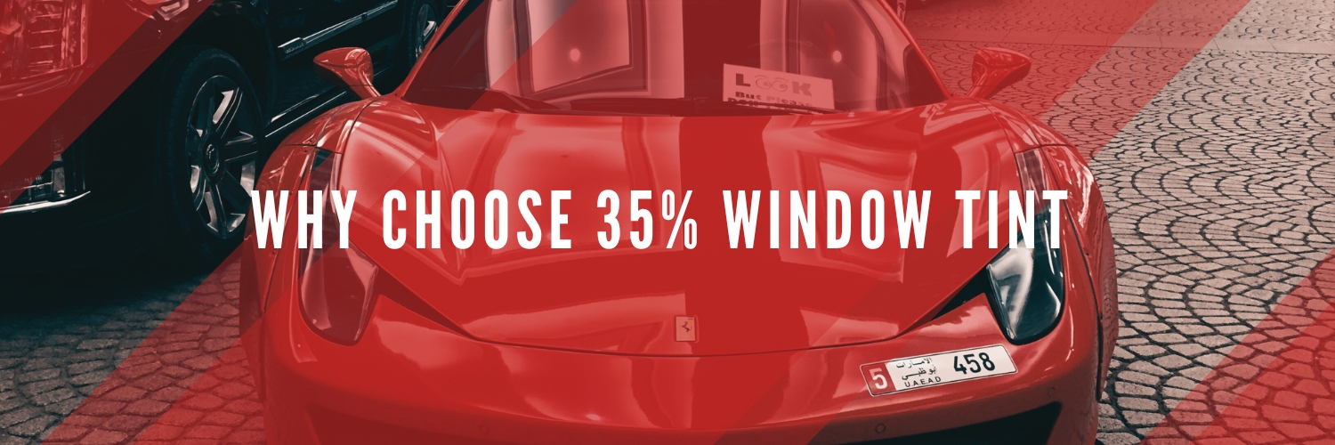 Red 35% VLT Auto Window Tinting Film