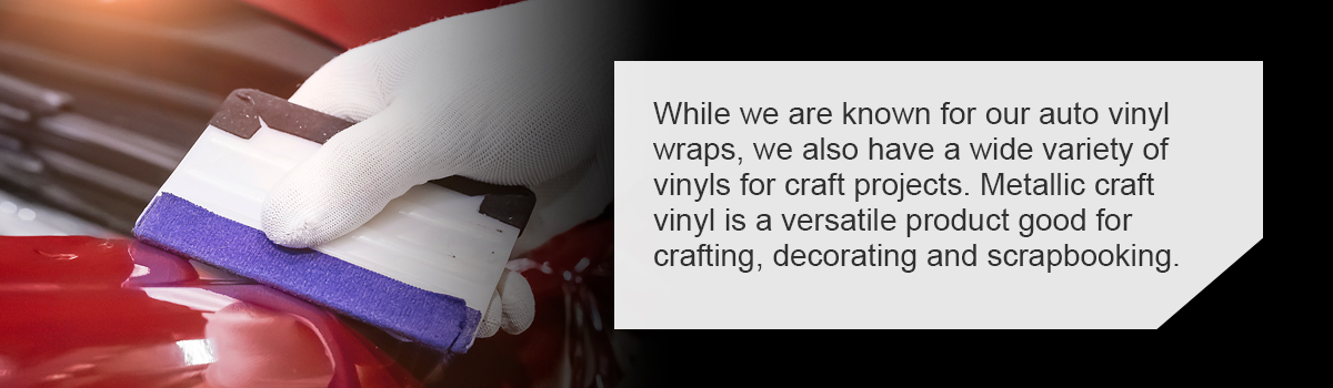 Craft Vinyl Projects With Metallic Vinyl