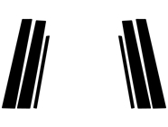 Buick LeSabre 2000-2005 Brushed Aluminum Black Pillar Trim Diagram