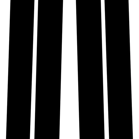 Ford Aspire 1994-1997 Gloss Black Pillar Trim Diagram