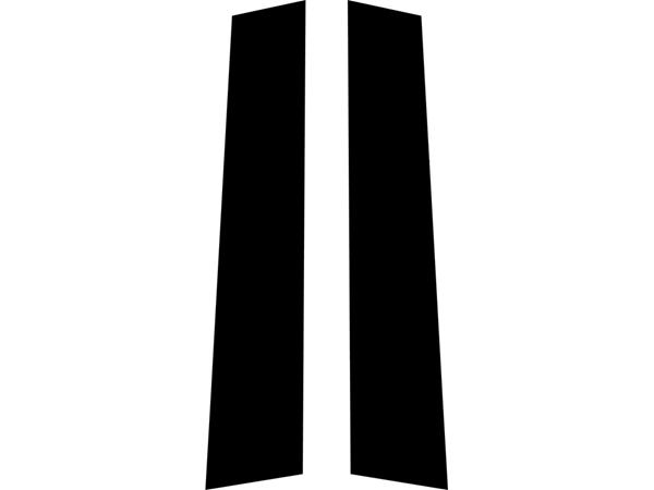 ##LONGDESCRIPTIONNAME2## Matte Black Pillar Trim Diagram