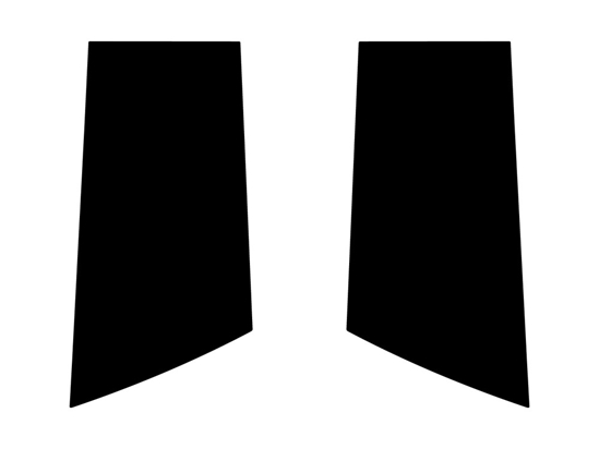 Nissan 370Z 2009-2020 Gloss Black Pillar Trim Diagram